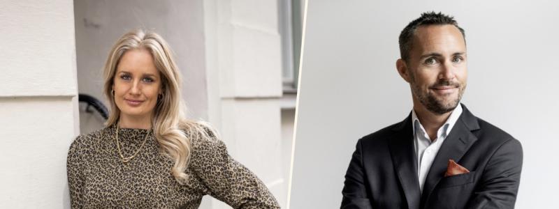 Sofia Tångelin, chefsjurist på Hidden Dreams och Karl-Johan Nörklit, Partner på Unum Tax.