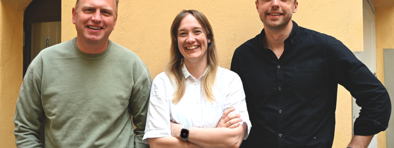 Henrik Henriksson, Ida Westberg och Bror Styren. Foto: H2GS