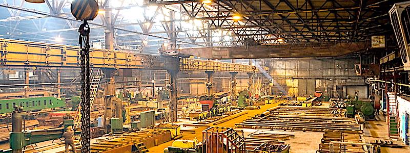 Ukrainsk stålfabrik. Foto: Zaporizhstal