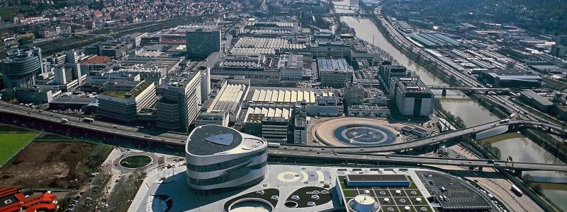 Mercedes-Benz huvudfabrik i Stuttgart-Untertürkheim. Foto: Mercedes-Benz