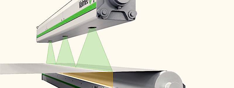 Valmet har mottagit en order från kinesiska papperstillverkaren Yueyang Forest & Paper Co., Ltd. -företag för leverans av ett Valmet IQ Web Inspection System feldetekteringssystem för PM 8 pappersmaskin. Illustration. Valmet