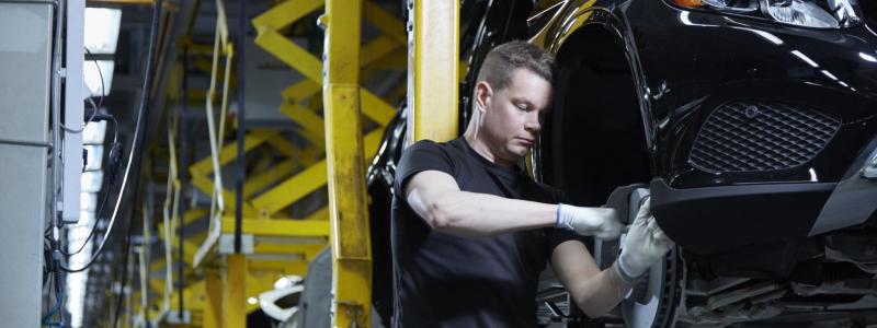 Framgångsrik finländsk produktion vid Valmets bilfabrik i Nystad. Foto: Valmet