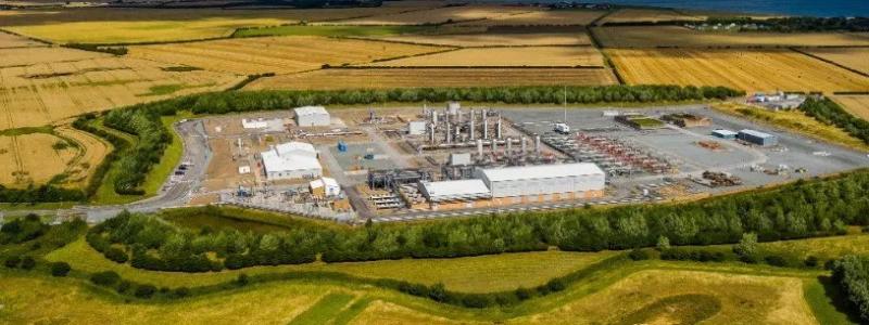 Platsen för det planerade Aldbrough Hydrogen Pathfinder-projektet i Yorkshire i nordöstra England.
Foto: SSE Thermal