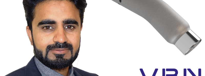 Saad Khalid, MSc bedriver materialforskning för VBN Components i samarbete med Tribomaterialgruppen på Uppsala Universitet. Foto: VBN Components