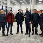 Delar av teamet: Emiljano Inelund, Artan Rama, Edvin Lakanen, Moustafa Hyytiäinen, Simon Johansson och Hampus Johansson. Foto: Troax