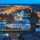 En stad i ett land med långa vintrar behöver extra mycket elektricitet. Foto: Svenska Kraftnät