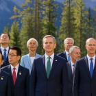 Deltagare vid G7- mötet i kanadensiska Banff. Image: Chattgpt-foto