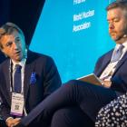 Debattdeltagare nyligen vid World Nuclear Association’s Energy Users Summit i London. Foto: World Nuclear Association