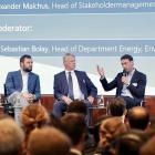 Kluttig, längst till höger, nyligen på scen under DIHK:s internationella vätgaskonferens i Berlin. Foto: DIHK