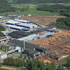 Korkeakoski såg producerar ca 350 000 kubikmeter virke per år. Foto: UPM Timber