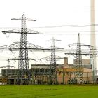Kraftverket Landesbergen, framför det ställverket ”KW Landesbergen” respektive ”Kraftwerk Robert Frank” i Tyskland. Foto: Wikipedia Commons LIc. Kredit: Axel Hindemith