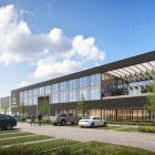 Brittiska kapitalförvaltaren M&G:s nya koncernbyggnad. Kapitalförvaltarens experter slår larm om ett ”chockartat fall när det gäller USA:s fraktvolymer”. Illustration: M&G