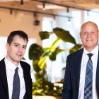 Peter Michelson, vd för EcoDataCenter och Arthur Mensch, vd och medgrundare av Mistral AI. Foto: EcoDataCenter