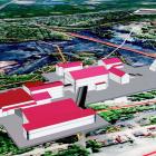 Illustration av planerad anrikningsanläggning och vanadinfabrik i finländska orten Otanmäki. Bild: Otanmäki Mine Oy