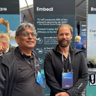 Devdatt Dubashi, forskningschef, och Hans Salomonson, vd, Embedl. Foto: Teknikföretagen