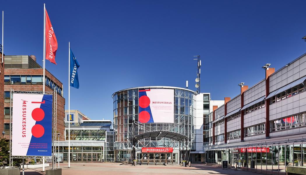 Helsingfors mässcentrum står värd för branschmässan Pulp & Beyond där skogsindustrin samlas i april. Foto: Helsingfors mässcentrum