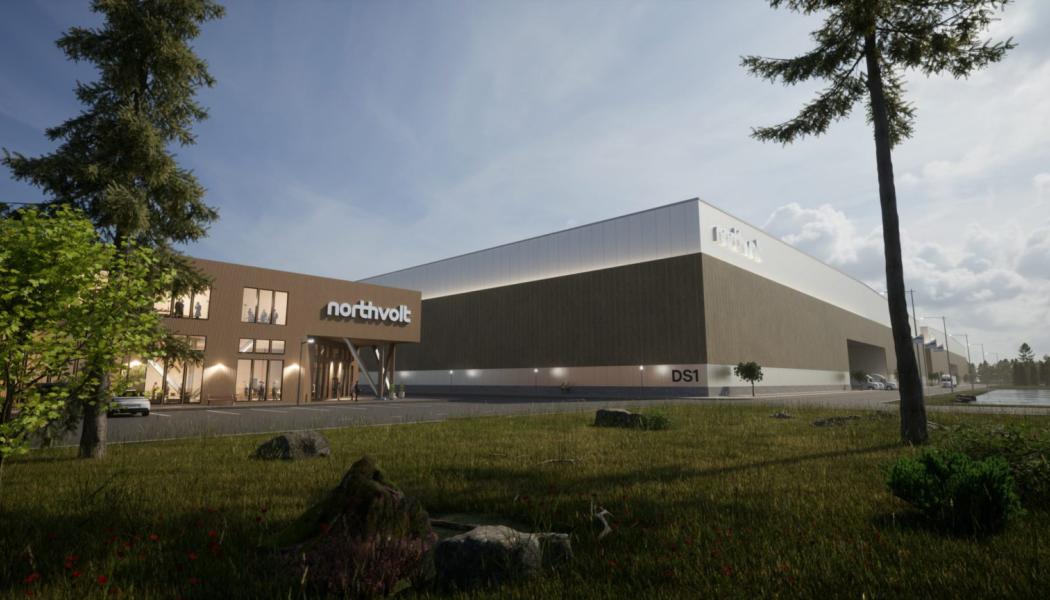 Northvolts planerade batterifabrik i Kanada. Ill: Northvolt