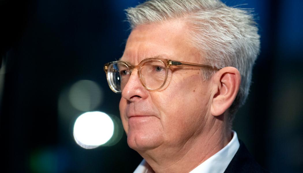 Jessica Gow/TT: Ericsson, med vd Börje Ekholm, stämmer mobiljätten Apple för patentintrång. Arkivbild.