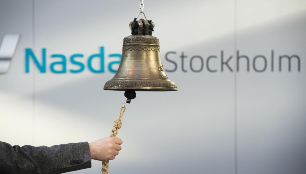 Fredrik Sandberg/TT: Börsklockan på Stockholmsbörsen. Arkivbild.