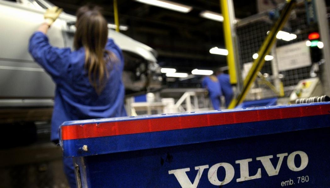 Fredrik Persson/TT: Volvo Cars bygger en ny fabrik i Europa. Bild från företagets existerande fabrik i Gent, Belgien.