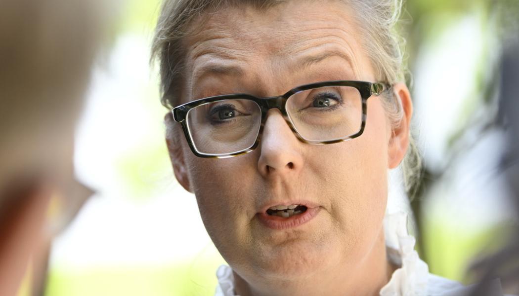 Anders Wiklund/TT: Skolminister Lina Axelsson Kihlblom. Arkivbild.