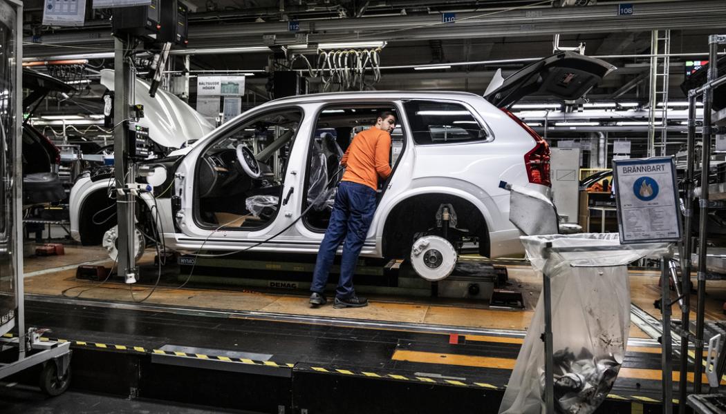 Magnus Hjalmarson Neideman/SvD/TT: Biltillverkning på Volvo Cars. Arkivbild.