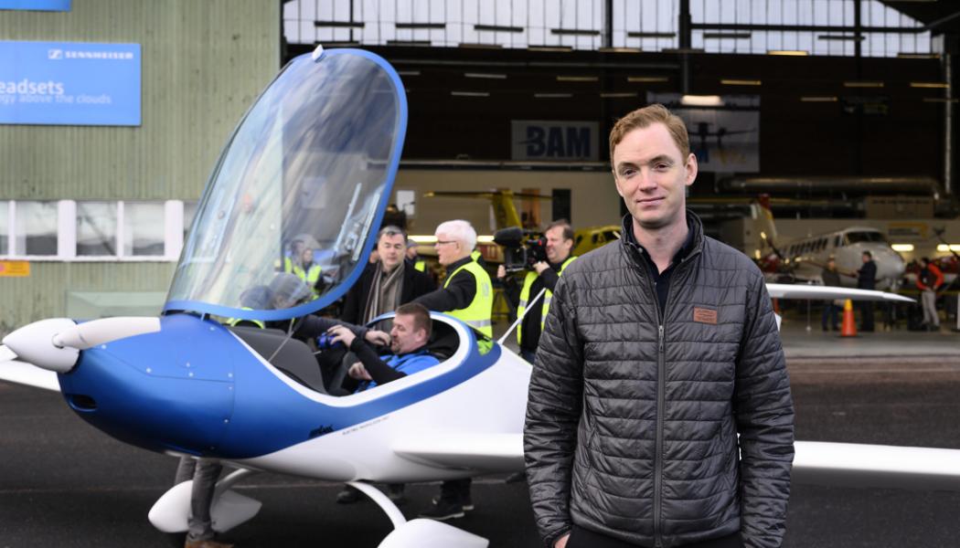 Anders Wiklund/TT: Anders Forslund, tidigare forskare vid Chalmers, är nu grundare och vd för bolaget Heart Aerospace som bygger en elflygfabrik i Göteborg. Arkivbild.