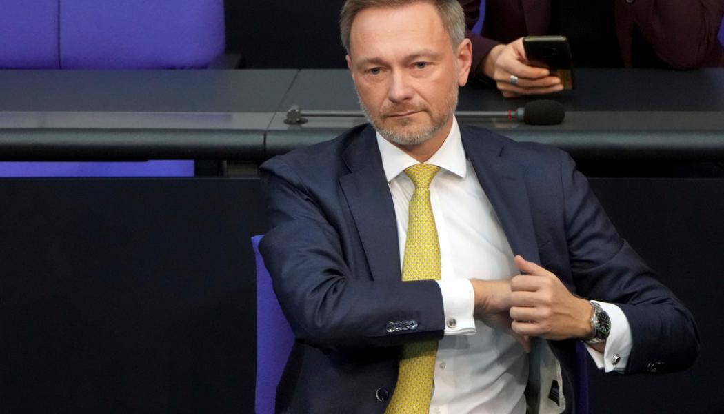 Michael Sohn/AP/TT: Tysklands finansminister Christian Lindner. Arkivfoto.