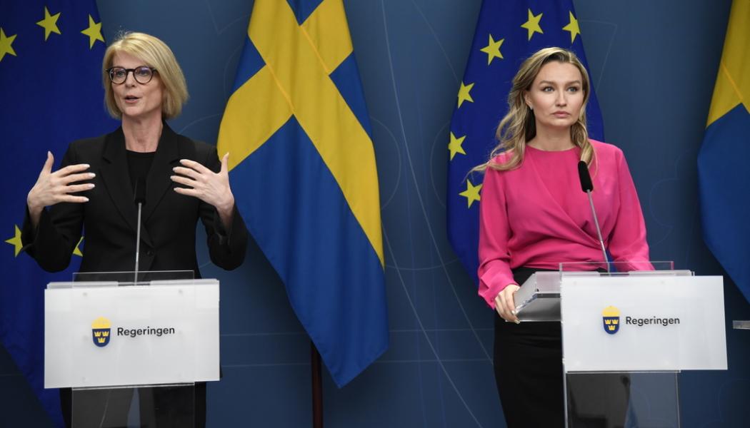 Marko Säävälä/TT: Finansminister Elisabeth Svantesson (M) och energi- och näringsminister Ebba Busch (KD) överklagade aldrig domen