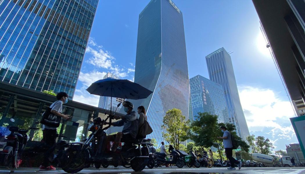Ng Han Guan AP/TT: Business Sweden, som nyligen öppnat nytt kontor i Shenzhen, Kina, ser stor potential för svenska företag i Kina de kommande åren. Arkivbild