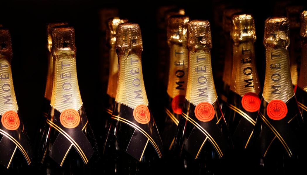 Lise Åserud/NTB/TT: Moet & Chandon ingår i franska LVMH. Arkivbild.