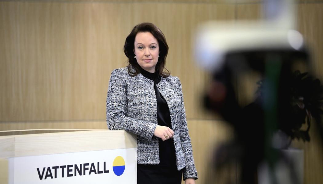 Janerik Henriksson/TT: Vattenfalls vd Anna Borg. Arkivbild.