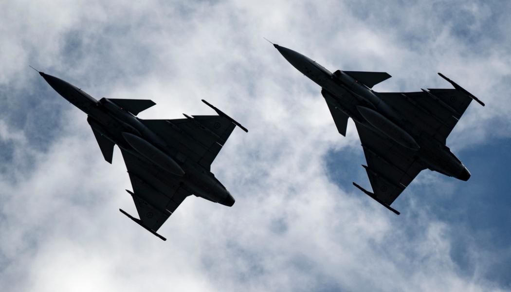 Johan Nilsson/TT: Två Jas 39 Gripen. Arkivbild.