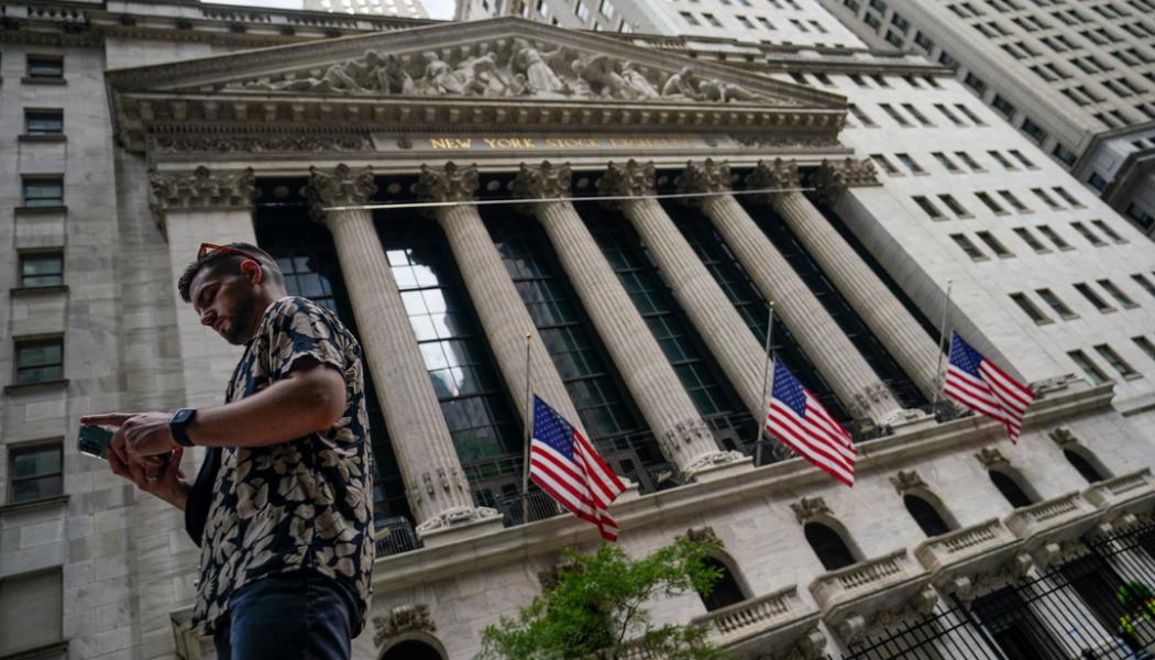 John Minchillo/AP/TT: Dow Jones steg för tionde dagen i följd. Arkivbild.