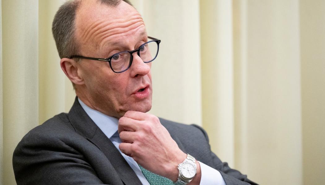 Henrik Montgomery/TT: Tyska oppositionspartiet CDU:s ledare Friedrich Merz på besök i Stockholm.