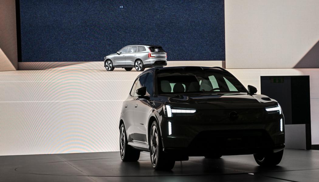 Anders Wiklund/TT: Volvo EX90, Volvo Cars helt elektriska suv. Arkivbild