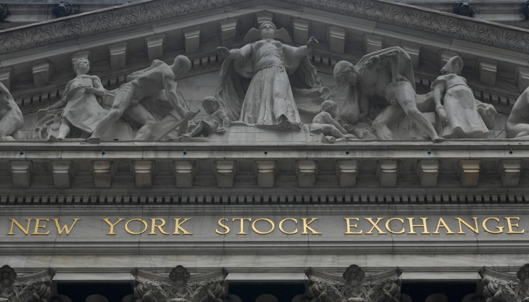 Seth Wenig/AP/TT: Börsen i New York steg något på torsdagen. Arkivbild.