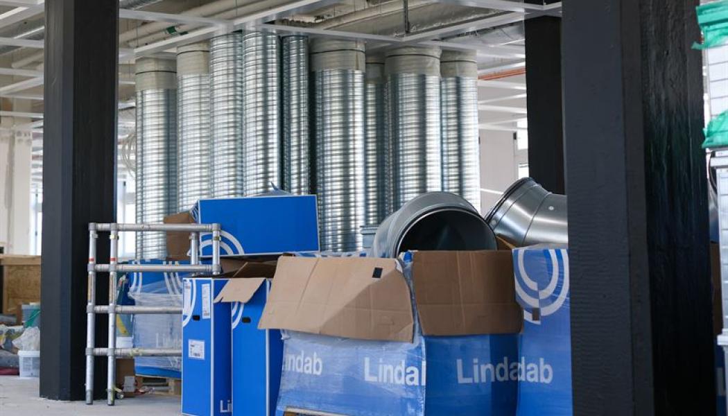 Ventilationskanaler från Lindab. Foto: Lindab