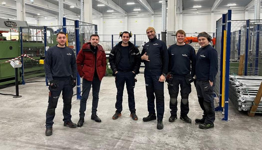 Delar av teamet: Emiljano Inelund, Artan Rama, Edvin Lakanen, Moustafa Hyytiäinen, Simon Johansson och Hampus Johansson. Foto: Troax

 