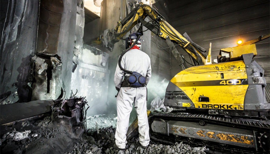 87% av R2:s rivningsmaterial får nytt liv efter framgångsrik nedmontering. Foto: Vattenfall