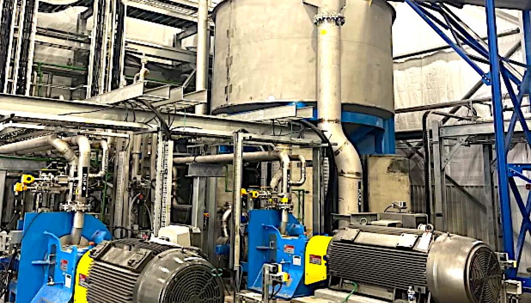 Andritz pulpnings- och beredningssystem driver nu Generas produktion av hållbara, gräsbaserade (!) förpackningar i Tennessee. Foto: Andritz