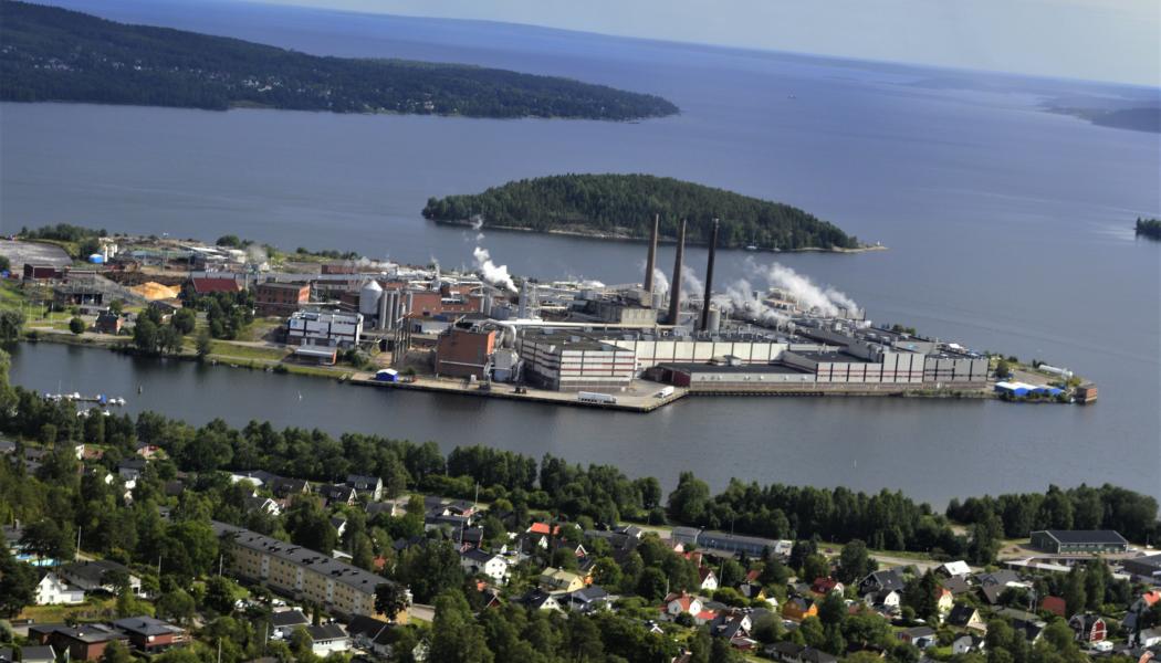 Renewcell har sin tillverkning i SCA:s pappersbruk i Ortviken i Sundsvall. Foto: Simon Matthis 