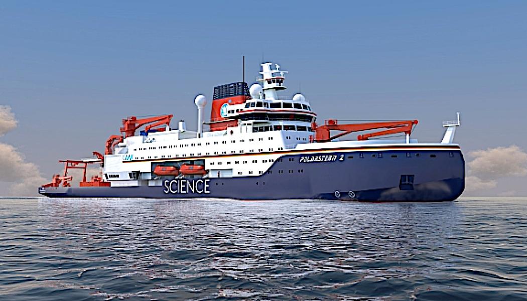 Så här ska skeppet se ut: Den nya Polarstern kommer att kunna tillbringa mer än 300 dagar per år till sjöss.
Foto: Thyssenkrupp Marine Systems