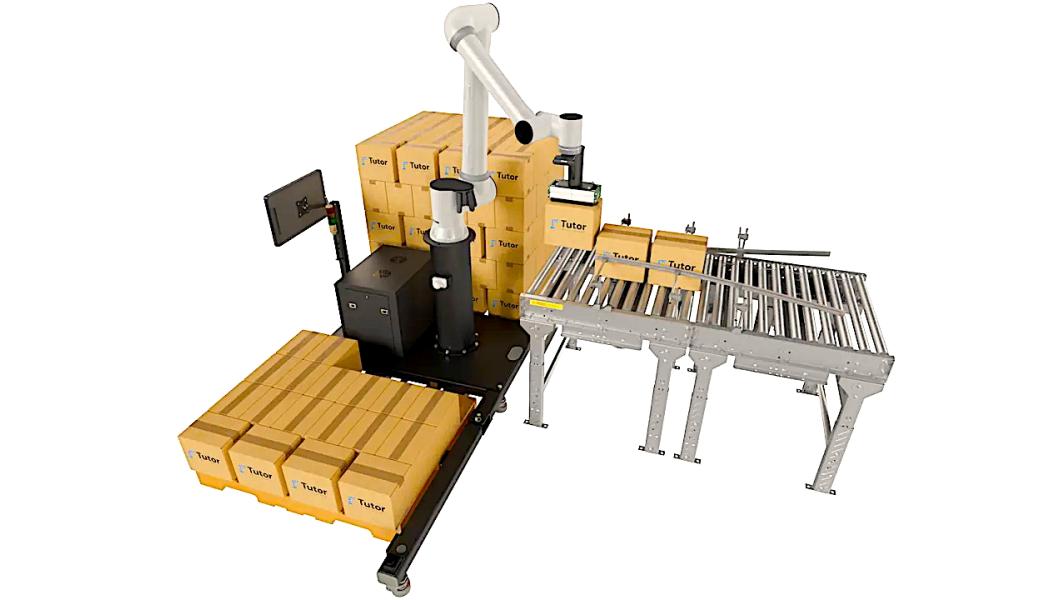 Tutor Intelligence presenterar sin nya palleteringsrobot för co-packers – utan krav på tidigare erfarenhet eller kapitalinvestering. Foto: Tutor Intelligence