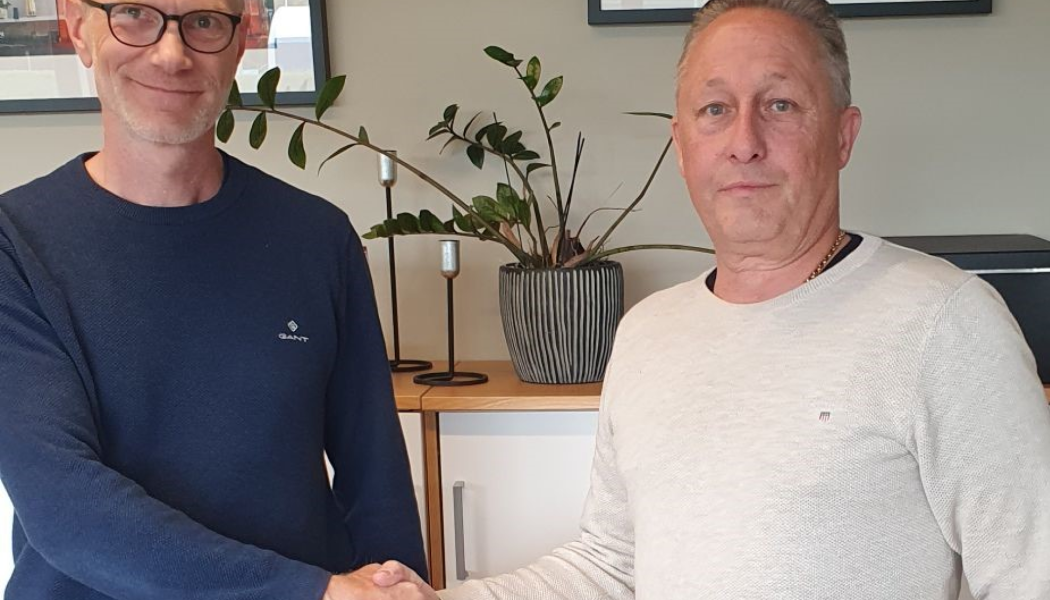 Emil Johansson, vd Skrotfrag och Jerry Carlqvist, Sydmetall. Foto: Skrotfag