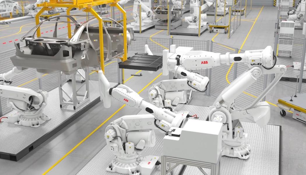 Enligt ABB är robotarna perfekt lämpade för montering med hög nyttolast, som gigapress, höghastighetspress och palletering, liksom kontakttillämpningar med krav på hög noggrannhet som bearbetning. Foto: ABB
