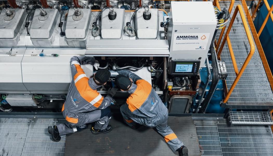 Med ammoniak som ett nytt bränslealternativ öppnas dörren för en framtid där sjöfarten kan fortsätta spela en central roll i den globala ekonomin utan att bidra till klimatförändringarna. Foto: Wärtsilä