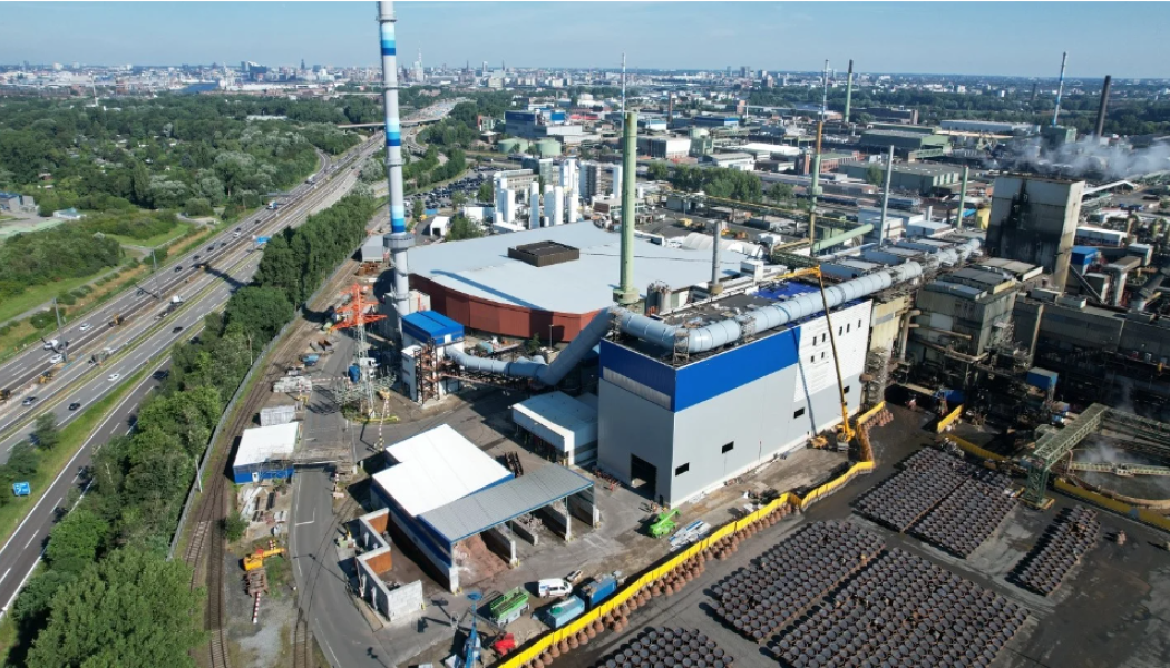 Aurubis anläggning i Hamburg, Tyskland. Foto: Aurubis.