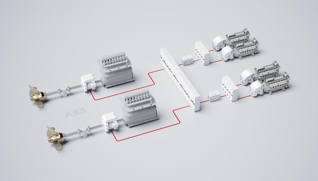 ABB:s axelgeneratorsystem med permanentmagneter. Bild: ABB