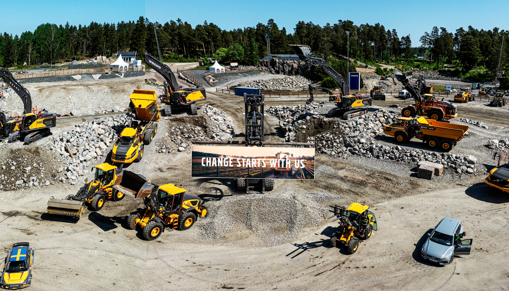 Volvodagarna är företagets första stora event på plats i Eskilstuna sedan det globala huvudkontoret flyttade dit i augusti förra året. Foto: Volvo CE